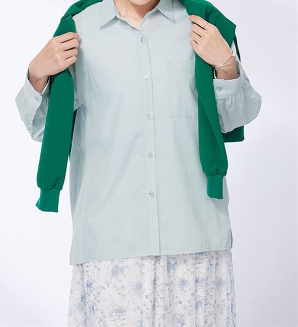 BELLUNA（ベルーナ）の「ベーシックデザインオーバーサイズシャツ（シャツ）」｜詳細画像