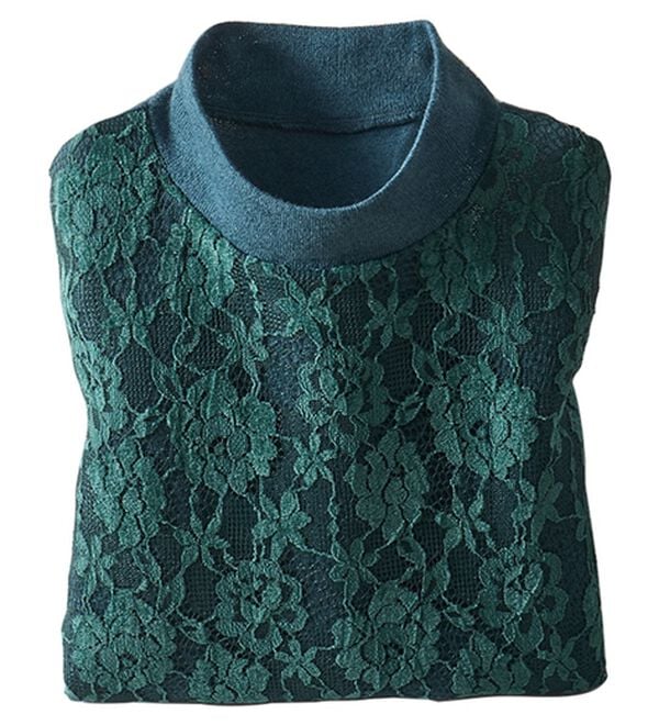 BELLUNA（ベルーナ）の「ふんわり華やぎチュニック（チュニック）」｜グリーン