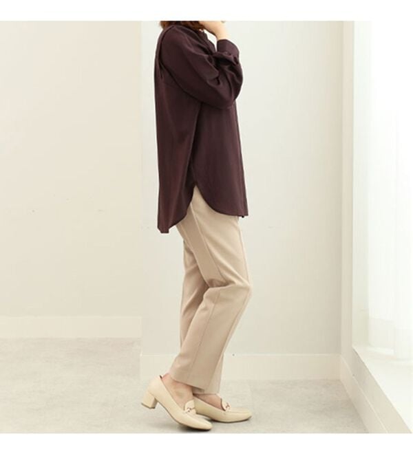 BELLUNA（ベルーナ）の「ダブルクロスベルト付テーパードパンツ（テーパードパンツ）」｜詳細画像