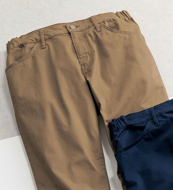 「日本製　匠が作った岡山チノパンツ（メンズチノパンツ）」｜ベージュ