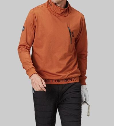 「＜トランスコンチネンツゴルフ＞ネックウォームウインドブレーカー（メンズトレーナー）」