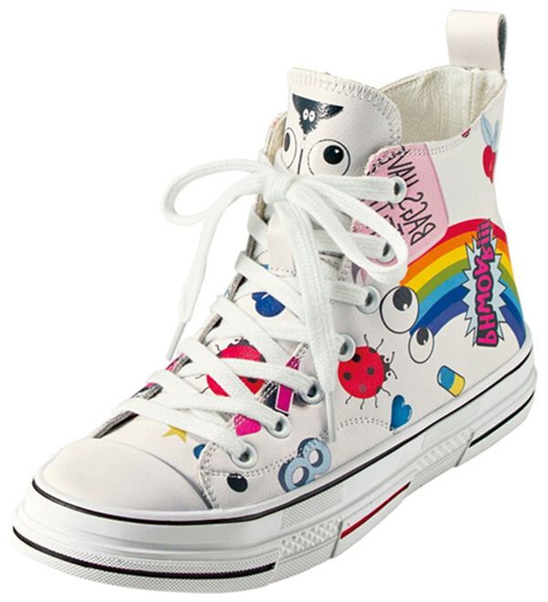 BELLUNA（ベルーナ）の「＜ＥＹＥ　ＴＨＥＭＥ（アイ　テーマ）＞牛革スニーカー（スニーカー）」｜ホワイト