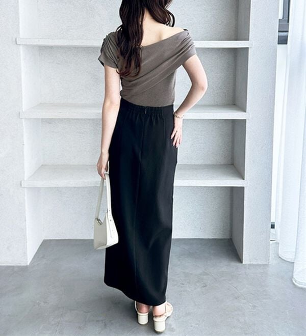 GeeRA（ジーラ）の「ドレープデザイン２ＷＡＹネックニット（ニット・セーター）」｜詳細画像