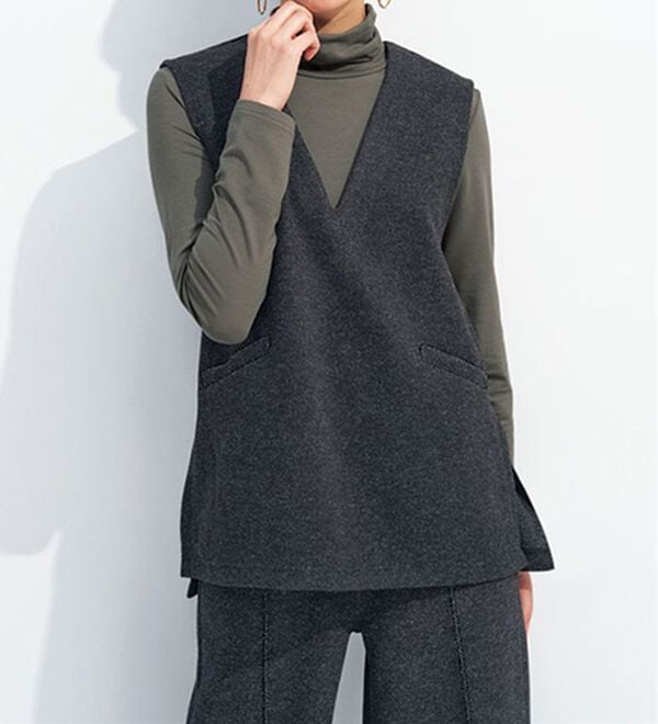 BELLUNA（ベルーナ）の「なめらかテンセル（ＴＭ）繊維ストレッチプルオーバー（カットソー）」｜詳細画像