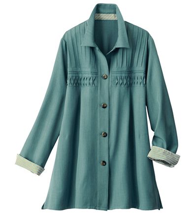 ルフラン（ルフラン）の「上品で軽やかタックジャケット＜カレガンス＞（その他ジャケット）」