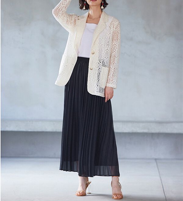 RANAN（ラナン）の「プリーツロングスカート（ロングスカート）」｜詳細画像