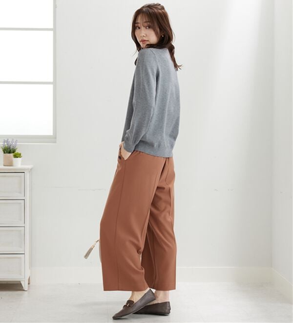 BELLUNA（ベルーナ）の「パール付ニットプルオーバー（ニット・セーター）」｜詳細画像