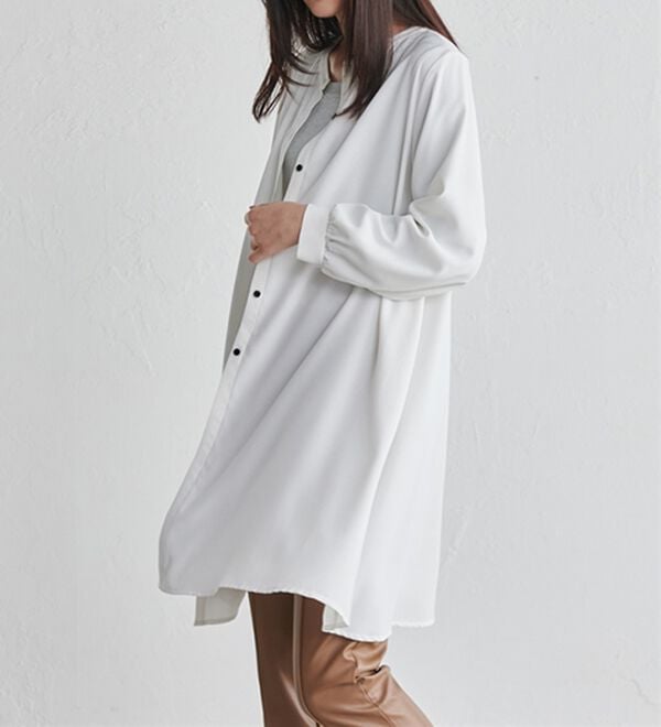 RANAN（ラナン）の「２ＷＡＹボタン使いフレアーブラウス（ブラウス）」｜詳細画像