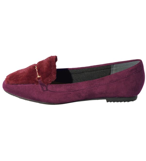 RANAN（ラナン）の「ビット使いファーパンプス（パンプス）」｜ボルドー