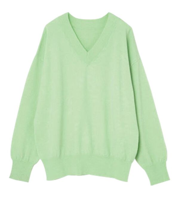 RANAN（ラナン）の「もちもちベーシックニット（Vネック・ハイネック）（ニット・セーター）」｜詳細画像