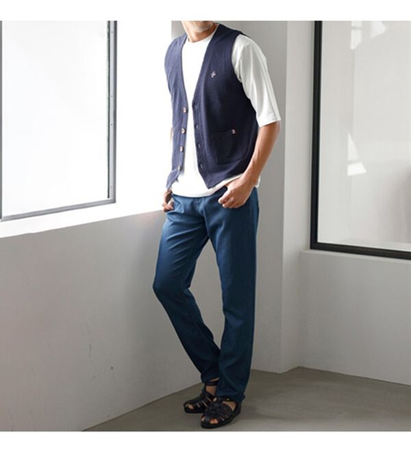 「羽織って納得！涼感サッカーベスト（メンズベスト）」｜詳細画像