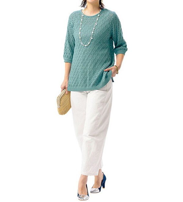 ルフラン（ルフラン）の「【２色組】リボン使いのニットプルオーバー（ニット・セーター）」｜詳細画像