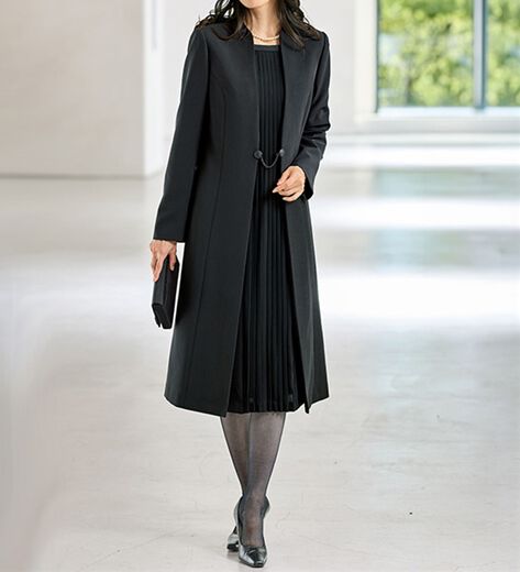 ヴィンテージ cojana ブルーフォックスファー アルパカ混ロングコート