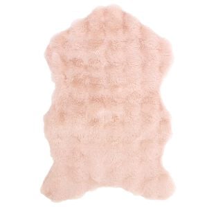 iellio（イエリオ）の「雲のような韓国風クラウドボアラグ＜チェアカバー・ソファーカバー＞（ラグ）」｜ピンク