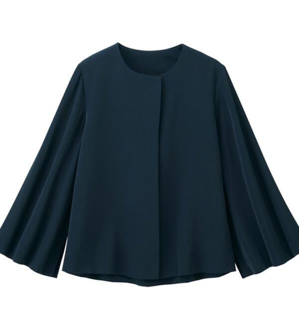 RANAN（ラナン）の「【２点セット】防しわ！洗える！ケープライクジャケットセットアップ（パンツスーツ）」｜詳細画像