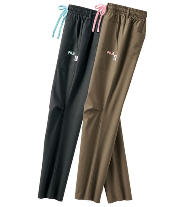 BELLUNA（ベルーナ）の「【２本組】＜ＦＩＬＡ＞ヒンヤリ！はっ水ストレッチパンツ（フルレングスパンツ）」｜2本組
