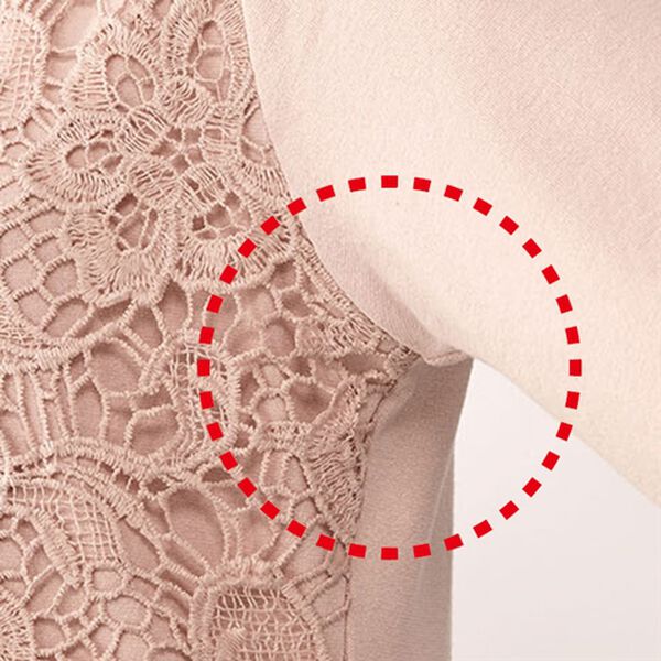 BELLUNA（ベルーナ）の「こっそり汗対策！抗菌消臭ケミカルレース使いプルオーバー（カットソー）」｜詳細画像