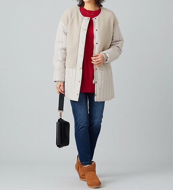 BELLUNA（ベルーナ）の「もちもち素材ハイネックニットプルオーバー（ニット・セーター）」｜詳細画像