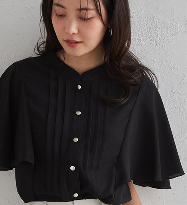 RANAN（ラナン）の「【新色追加】ひんやり！ピンタックフレアー袖ブラウス（ブラウス）」｜詳細画像