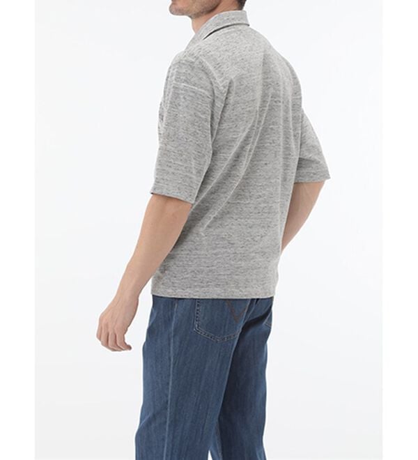 「＜コムルヴァン・オム＞大人のメランジ鹿の子ポロシャツ（メンズポロシャツ）」｜詳細画像