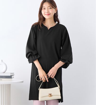 alotta（アロッタ）の「【4つの機能付】キャンディースリーブチュニックワンピース（チュニックワンピース）」