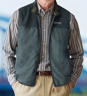 「＜ダンロップ・リファインド＞さっと羽織るカジュアルベスト（メンズベスト）」｜詳細画像