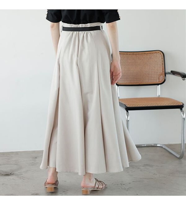 GeeRA（ジーラ）の「ワークベルト付フレアースカート（ロングスカート）」｜詳細画像