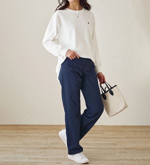 BELLUNA（ベルーナ）の「【ＰＯＬＯ　ＢＣＳ】綿チノパンツ（フルレングスパンツ）」｜詳細画像