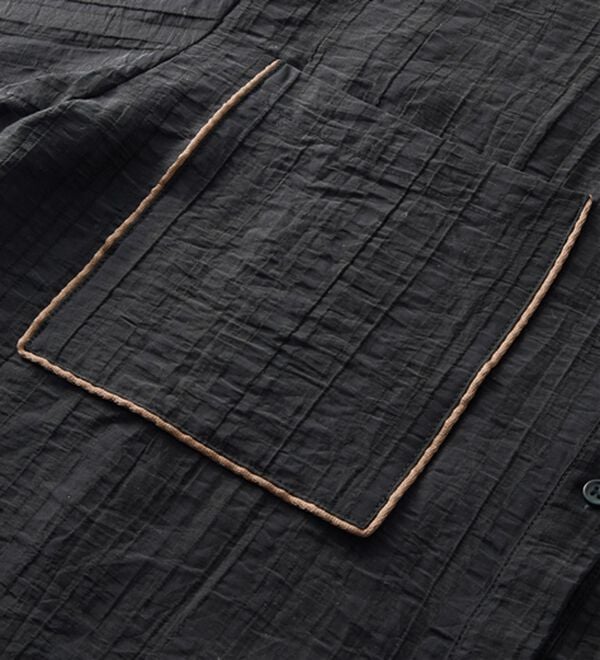 RANAN（ラナン）の「配色パイピングシアーシャツ（シャツ）」｜詳細画像