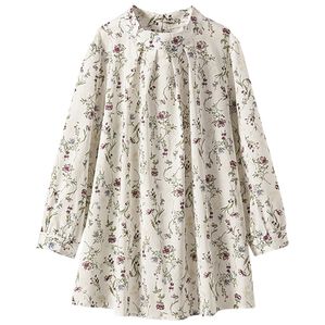 BELLUNA（ベルーナ）の「テンセル（ＴＭ）繊維・コットンプリントブラウス（ブラウス）」｜ボタニカル花柄(オフ白)