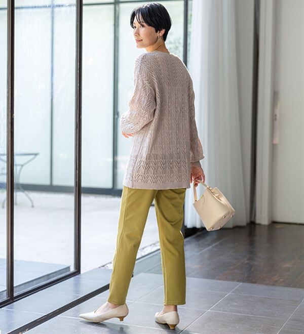 BELLUNA（ベルーナ）の「新触感！マシュマロみたいななめらかストレッチパンツ（フルレングスパンツ）」｜詳細画像