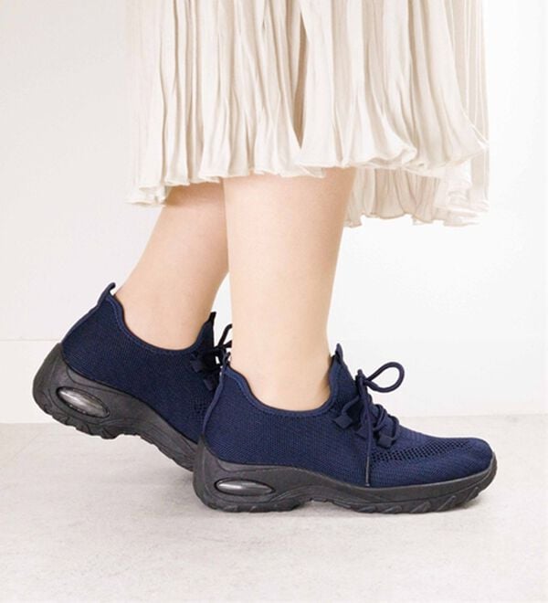 BELLUNA（ベルーナ）の「軽量ニットエアソールデザインスニーカー（スニーカー）」｜詳細画像