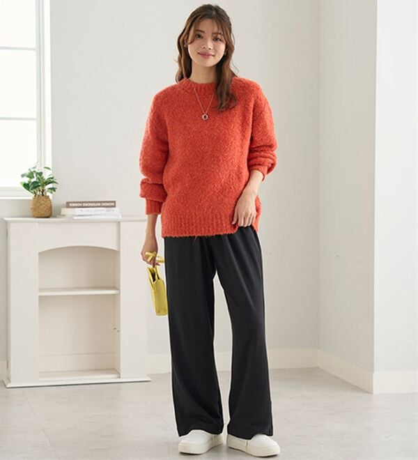 BELLUNA（ベルーナ）の「【メルティポンチ】ドレープイージーパンツ（ワイドパンツ・ガウチョ）」｜詳細画像