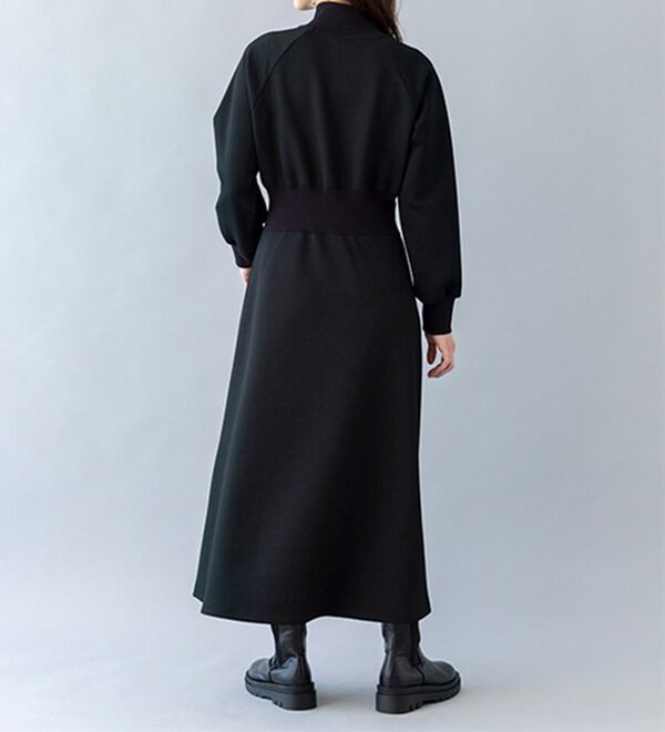 BELLUNA（ベルーナ）の「【ＳＭＡＲＴ　ＥＣＯ　ＪＥＲＳＥＹ】リブ切替ワンピース（ロングワンピース）」｜詳細画像