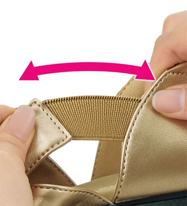 ルフラン（ルフラン）の「ゆったり５Ｅクロスストラップサンダル（サンダル・ミュール）」｜詳細画像