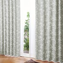 「簡単！素敵にコーディネートカーテン＆レースセット　石目調（ドレープカーテン）」