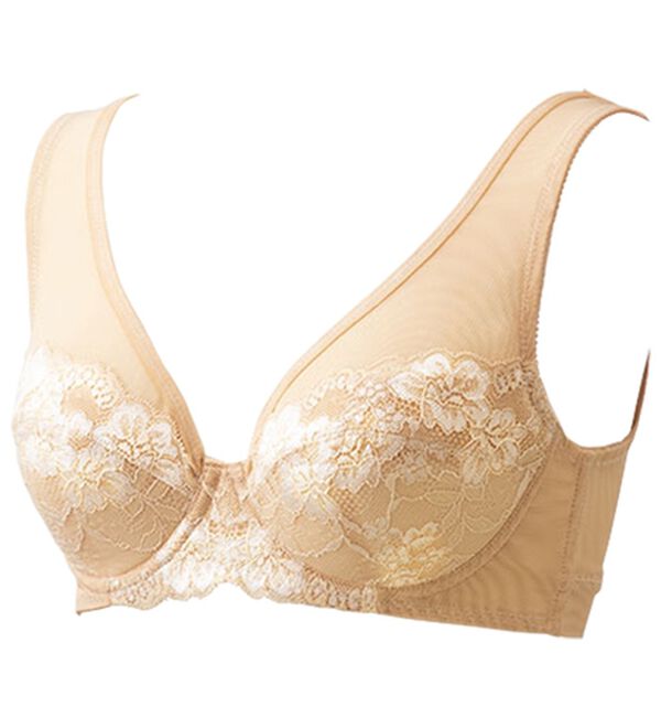 LAVIENNE（ラヴィエンヌ）の「背中すっきりなめらかブラジャー（ブラジャー）」｜ベージュ