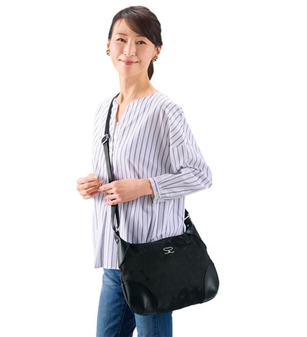 「サボイ　ラインストーン入りショルダーバッグ（ショルダーバッグ）」｜詳細画像