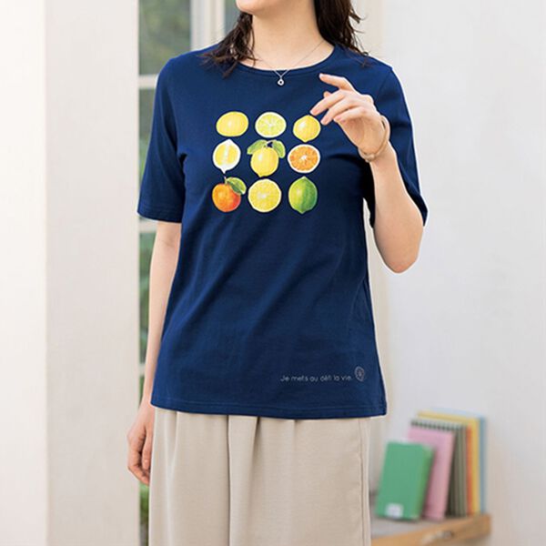 ルフラン（ルフラン）の「【３色組】夏の爽やか綿１００％Ｔシャツ（Tシャツ）」｜詳細画像