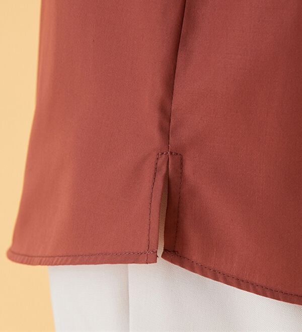 BELLUNA（ベルーナ）の「衿＆袖シャーリング使いブラウス（ブラウス）」｜詳細画像