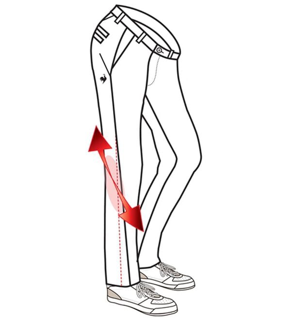 「＜ルコックスポルティフ＞ウエストアジャスター付き保温ダイヤロングパンツ（メンズスラックス）」｜詳細画像