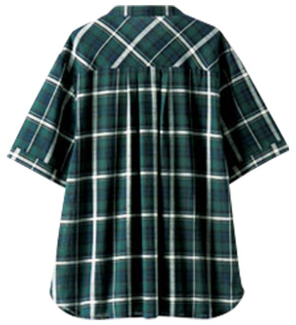 BELLUNA（ベルーナ）の「綿１００％バンドカラーシャツブラウス（ブラウス）」｜詳細画像