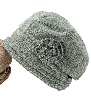 BELLUNA（ベルーナ）の「ふんわりエレガント帽子（帽子）」｜グレー