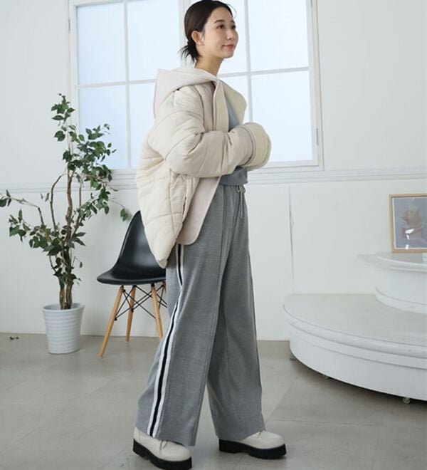 A HAPPY MARILYN（アハッピーマリリン）の「【Ｌ～６Ｌ】＜選べる２型＞ラインで着やせる楽ちん美脚なラインパンツ（フルレングスパンツ）」｜詳細画像