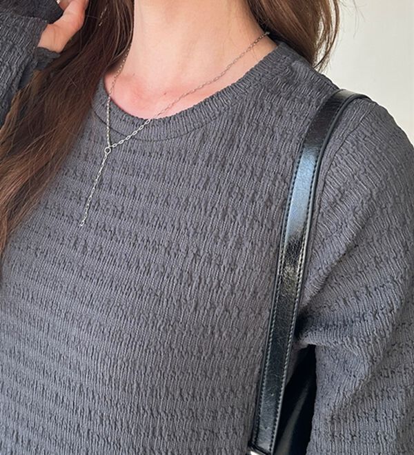 GeeRA（ジーラ）の「全骨格対応！選べるネックジャガードワンピ―ス（カットソーワンピース）」｜詳細画像