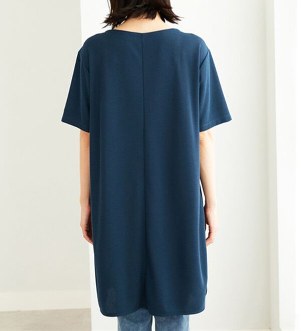 BELLUNA（ベルーナ）の「かのこ素材肩タックデザインワンピース（チュニック）」｜詳細画像