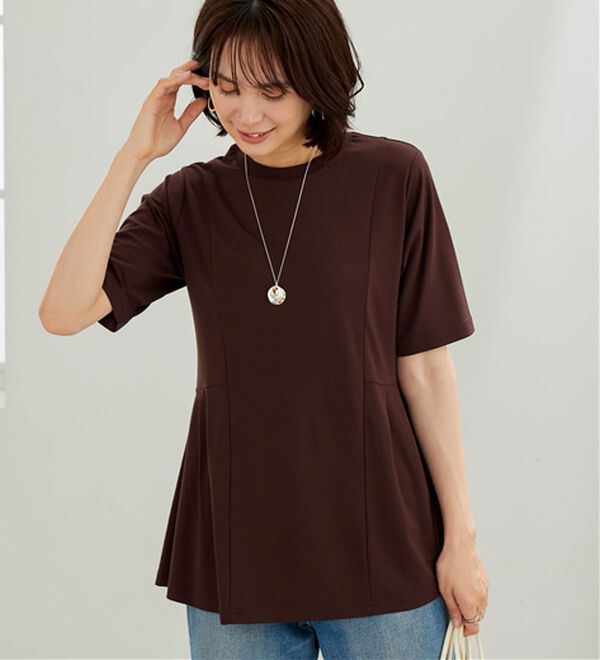 BELLUNA（ベルーナ）の「【接触冷感】ヒンヤリ！サイドタック使いチュニック（チュニック）」｜詳細画像