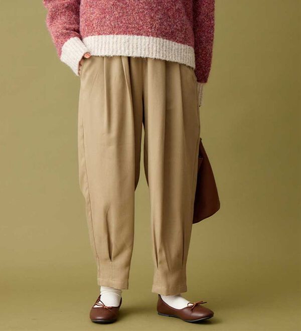 Viola e Viola（ヴィオラ エ ヴィオラ）の「ふんわりやわらか素材のゆるパンツ（フルレングスパンツ）」｜詳細画像