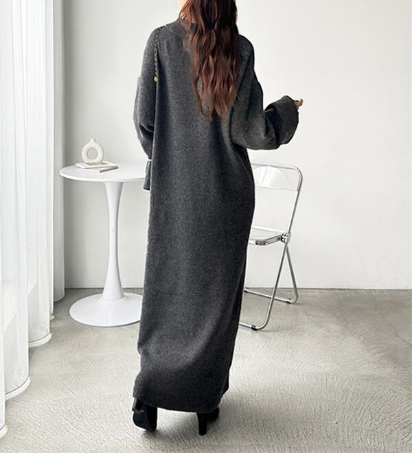 GeeRA（ジーラ）の「スキッパーゆるニットワンピース（ニットワンピース）」｜詳細画像