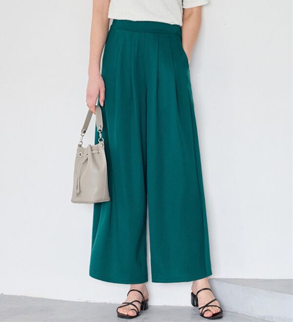 Viola e Viola（ヴィオラ エ ヴィオラ）の「楽ちんきれい美脚ワイドパンツ（ワイドパンツ・ガウチョ）」｜詳細画像